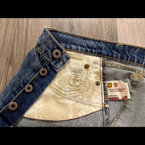 Chip & Pepper Bare Baller denim mini-skirt size 27 - Picture 2 of 4